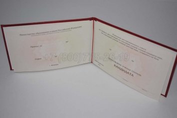 Диплом Кандидата Наук 2017г в Краснодаре